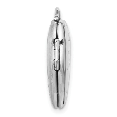 Sterling Silver RH-pl ALWAYS IN MY HEART FOREVER.. Heart Locket
