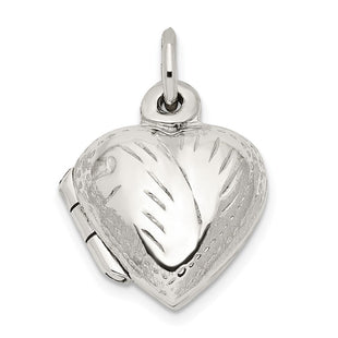Sterling Silver Heart Locket (Style QLS828)