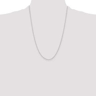 Sterling Silver Polished and D/C Mariner Link Chain