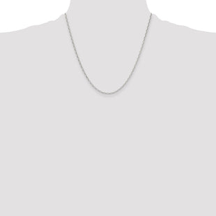 Sterling Silver Polished and D/C Mariner Link Chain
