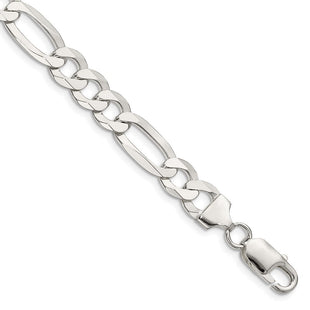 Sterling Silver Lightweight Flat Figaro Chain (Style QMB220-8)
