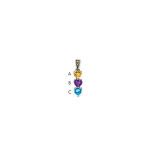 14k/Silver Two-Tone Pendants Style QMPD16 - Classique Jewelry Inc.