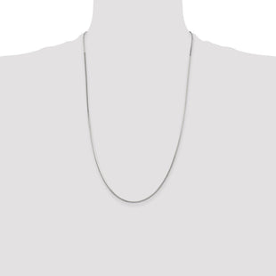 Sterling Silver Octagonal Snake Chain (Style QOS035-26)