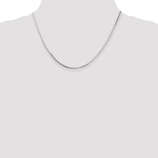 Sterling Silver Octagonal Snake Chain (Style QOS050-18)