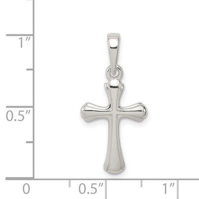 Sterling Silver Cross Charm, 24 x 11mm