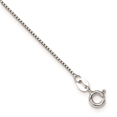 White Night Sterling Silver Rhodium-plated Black Diamond Infinity Symbol Necklace with Extender