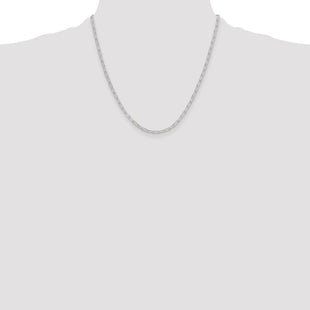 Sterling Silver Polished Paperclip Chain (Style QPCL060-20)