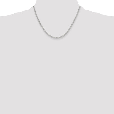 Sterling Silver Polished Paperclip Chain, 16 x 3.15mm