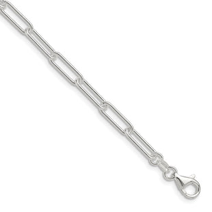 Sterling Silver Polished Paperclip Chain (Style QPCL120-8)