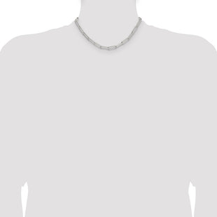 Sterling Silver Polished Paperclip Chain