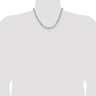 Sterling Silver Polished Paperclip Chain