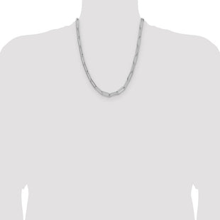 Sterling Silver Polished Paperclip Chain