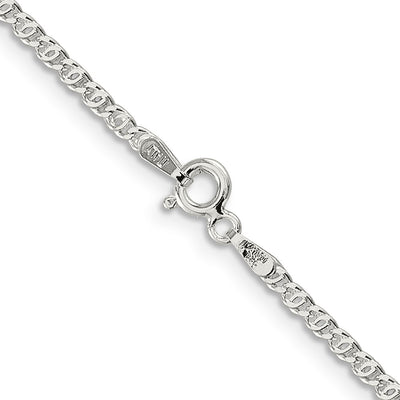 Sterling Silver Fancy Anchor Pendant Chain
