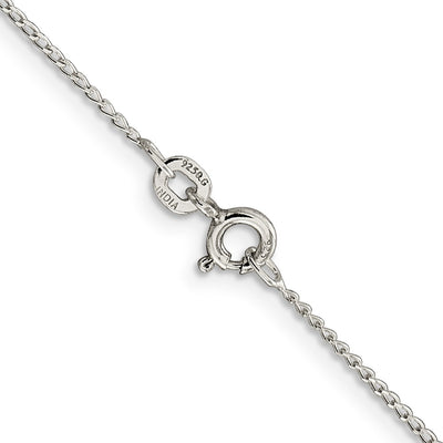 Sterling Silver Open Elongated Link Curb Chain