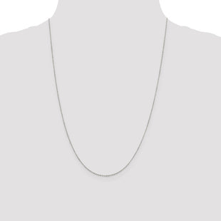 Sterling Silver Forzantine Cable Chain (Style QPE45-24)