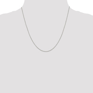 Sterling Silver Diamond-cut Forzantine Cable Chain (Style QPE47-20)
