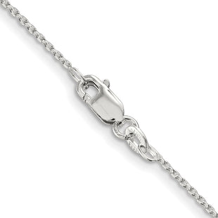 Sterling Silver Diamond-cut Forzantine Cable Chain (Style QPE47-22)
