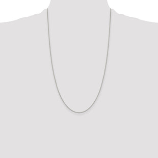 Sterling Silver Diamond-cut Forzantine Cable Chain (Style QPE47-26)