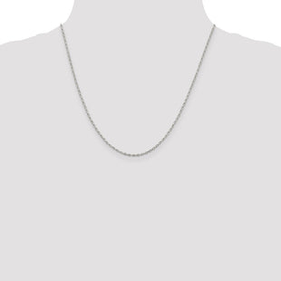 Sterling Silver Elongated Box Chain (Style QPE48-20)