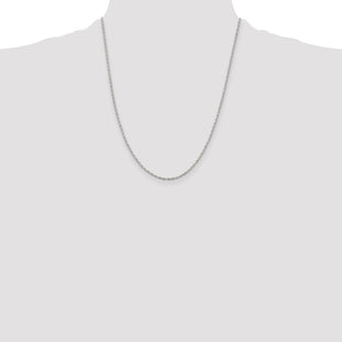Sterling Silver Elongated Box Chain (Style QPE48-22)
