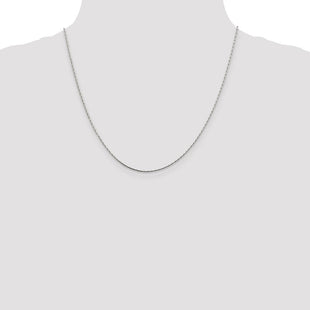 Sterling Silver Oval Box Chain (Style QPE50-20)
