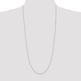 Sterling Silver Diamond-cut Long Link Cable Chain (Style QPE68-30)