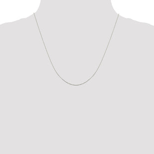Sterling Silver Flat Link Cable Chain (Style QPE77-20)