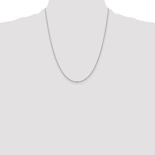 Sterling Silver Diamond-cut Forzantine Cable Chain (Style QPE82-22)