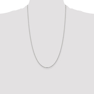 Sterling Silver Diamond-cut Forzantine Cable Chain (Style QPE82-26)