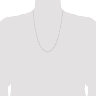 Sterling Silver Forzantine Cable Chain (Style QPE86-24)
