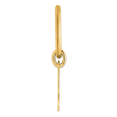 Sterling Silver Gold Plated Key Chainsterling Silver, 31 x 21mm
