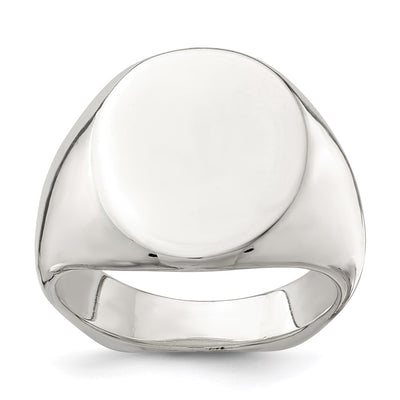 Sterling Silver Open Back Signet Ring