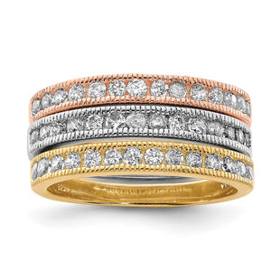 Sterling Silver Rings Style QR2726 - Classique Jewelry Inc.