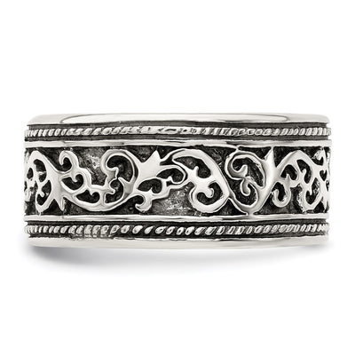 Sterling Silver Antiqued Band