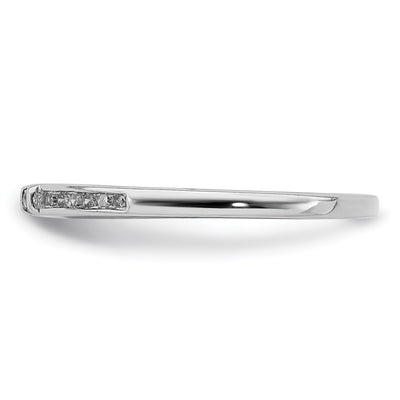 Sterling Silver Rhodium Plated Diamond Ring