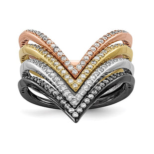 Sterling Silver Rings Style QR6739 - Classique Jewelry Inc.