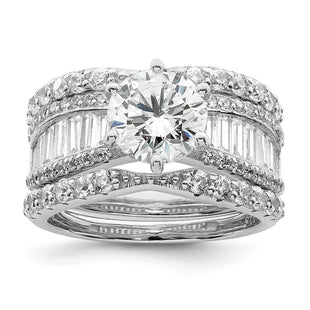 Sterling Silver Rings Style QR7301 - Classique Jewelry Inc.