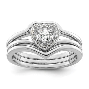 Sterling Silver Rings Style QR7555 - Classique Jewelry Inc.