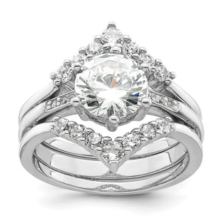 Sterling Silver Rings Style QR7558 - Classique Jewelry Inc.