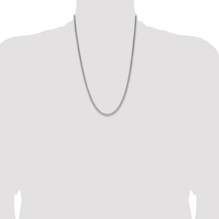 Sterling Silver Domed Curb Chain (Style QRC100-24)