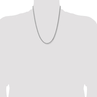 Sterling Silver Domed w/ Side D/C Curb Chain (Style QRC120-22)