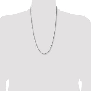 Sterling Silver Domed w/ Side D/C Curb Chain (Style QRC120-26)