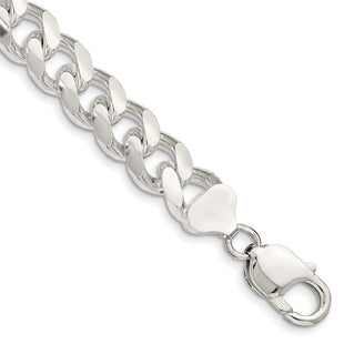 Sterling Silver Domed w/ Side D/C Curb Chain (Style QRC300-8)