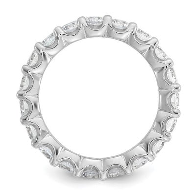 Sterling Shimmer Sterling Silver Rhodium-plated CZ 18 Stone Eternity Band