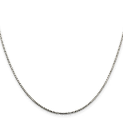 Sterling Silver Snake Chain, 16 x 1.5mm