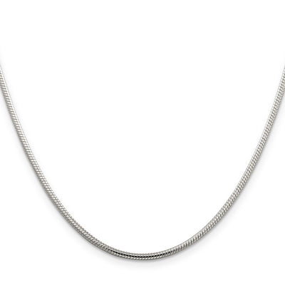 Sterling Silver Snake Chain, 16 x 2mm
