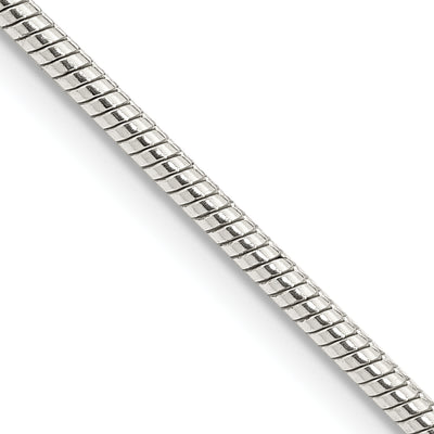 Sterling Silver Snake Chain, 16 x 2mm