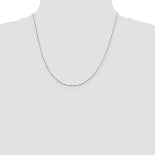 Sterling Silver Diamond-cut Round Spiga Chain (Style QSR025-20)