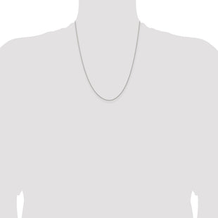 Sterling Silver Diamond-cut Round Spiga Chain (Style QSR030-22)