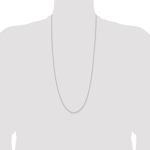 Sterling Silver Diamond-cut Round Spiga Chain (Style QSR030-30)